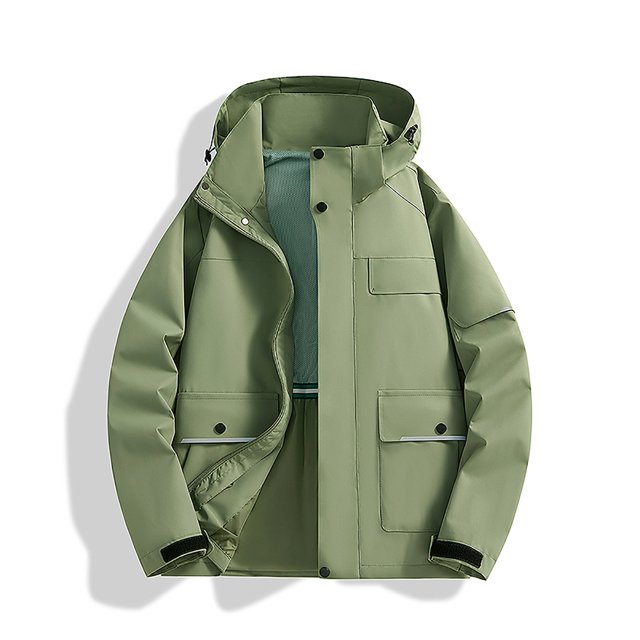 RXIRUCGD Manteau Veste Mode Ajustée à Capuche à Cordon avec Coutures pour Homme, Vert, Taille : M