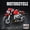 Rouge, variante sur Ensemble de Blocs de Construction pour Moto, Modèle de Superbike de Course, Moto Rétro de Rue, Jouet Moto de Collection à Assembler Soi-Même, Noël, Rouge