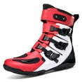thumbnail image 1 of Bottes et Chaussures de Moto Toutes Saisons pour Hommes et Femmes, Blanc Rouge, 40, 1 of 23