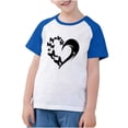 thumbnail image 3 of Feancey T-Shirts d'Été pour Garçons Filles à Imprimé Cœur Manches Courtes Hauts Confortables Amples T-Shirts pour Enfants Décontractés Col Rond T-Shirts Graphiques Ventes à Durée Limitée Aujourd'hui Bleu 3 Ans, 3 of 10