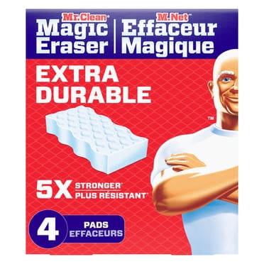 Mr. Clean Magic Eraser Sponge, All Purpose Cleaner, Cleaning Scrubber,Whole Home Extra Durable, 4ct