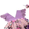 thumbnail image 4 of Vêtements Assortis pour Filles Bébé Barboteuse Sans Manches Robe Florale Tenues, 4 of 5