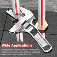 thumbnail image 2 of yeacher Clé Compacte Polyvalente en Alliage d'Aluminium pour Plomberie et Installation de Robinet, Mâchoire Réglable 6-68 mm, Poignée Courte Ergonomique, Conception Durable et Antidérapante, Idéale pour les Espaces Étroits et la Maison, 2 of 7