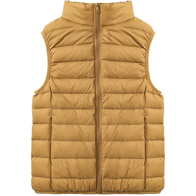 LinYooLi Women's Ultra Light Short Down Vest Quilted Puffer Down Vest for Fall Winter