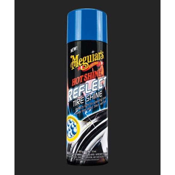 Meguiars Tire Dressing G18715 Hot Shine; Use To Reflect Deep And Black Wet Look/Sparkling Shine; 15 Ounce Aerosol Can