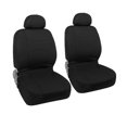 thumbnail image 1 of Unique Bargains 4 Pcs Universal Front Car Seat Cover Kit Flat Cloth Fabric Seat Protector Black, 1 of 8
