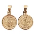 thumbnail image 2 of Saint Benedict Pendant, Stainless Steel Round Saint Pendant Multipurpose  For Men For Amulet, 2 of 8