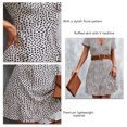 thumbnail image 1 of Robe à Volants Col en V Robe Imprimée Mini Robe Fleurie Robe d'Été Col en V Mode Polyvalente Décontractée Imprimée Volants Fluide Plage Robe Courte Blanche à Pois m, 1 of 6