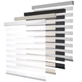 thumbnail image 1 of KALYSIE Cordless Zebra Blinds for Windows, Free-Stop Pull Down Roller Window Shades with Valance, Light Filtering Dual Layers She, 1 of 6
