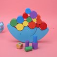 thumbnail image 4 of Baby Early Learning Toy Wooden Cute Moon Balancing Blocks Children Kid Game Toy, 4 of 11