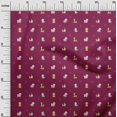 thumbnail image 2 of oneOone Polyester Lycra Fabric Grass & Puppies Dog Print Fabric BTY 56 Inch Wide, 2 of 3