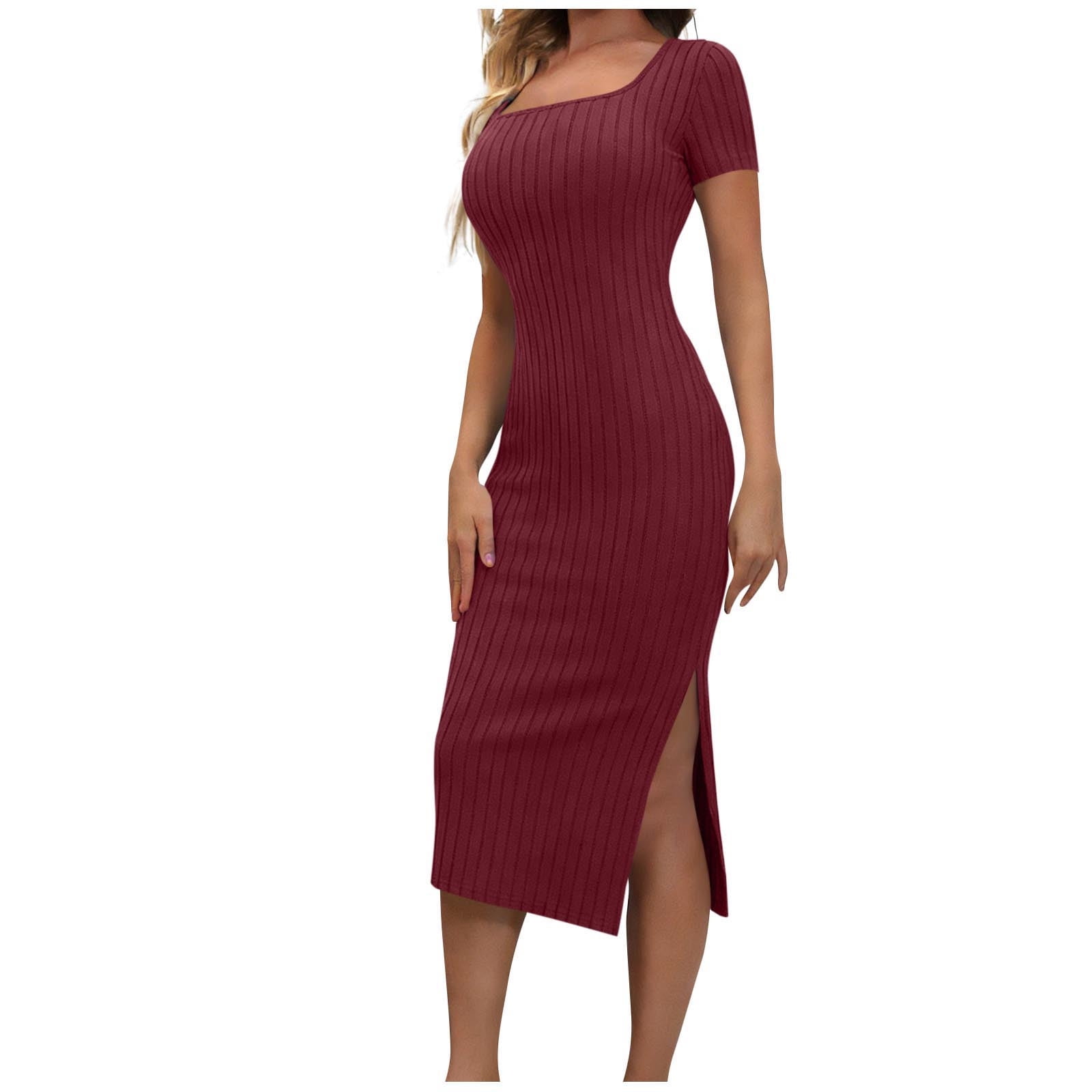 body hugging casual dresses Body-Hugging Dresses for Rectangle Body Shapes