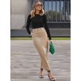 thumbnail image 4 of Women'S Wool Blend Classic Crew Neck Casual Fall Sweaters Black S, 4 of 9