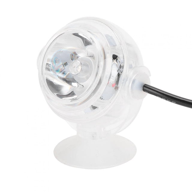 Lumière de Poisson, Lampe sous-Marine Submersible Aquarium Lumière LED Spot de Poisson Rotation Étanche Mini Projecteurs RGB pour Aquarium Fontaine Étang à Poissons