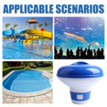 thumbnail image 3 of LEEYNEER For 1” Tab ONLY Mini Floating Pool & Spa Chlorine Dispenser  Premium Floater  Chemical Floater for Chlorine Tablets up to 1”  Adjustable Flow Vents Bromine Holder, 3 of 10