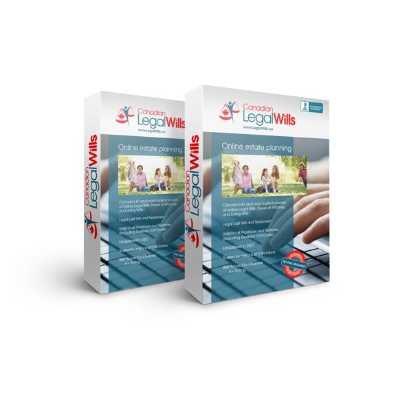 LegalWills.ca Couples Custom Canadian Legal Will Kit (2 Redeemable Codes)
