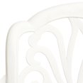 thumbnail image 5 of vidaXL 3 Piece Bistro Set Cast Aluminium White, 5 of 5