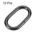 thumbnail image 3 of Unique Bargains Black Oval Buckles Iron Electroplating (10 Pack), 3 of 4