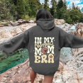 thumbnail image 2 of WEAIXIMIUNG Fall Sweatshirts for Women Plus Size Ladies' Autumn and Winter Fashionable Rugby Print Hooded Sweatshirt, 2 of 5