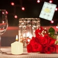 thumbnail image 1 of Dvkptbk Paraffin Wax 12 PCS Candle Floating Tea Lights Wedding Party Candle Small Votive Candles Mini Candles Round Candles Tea Light for Wedding Romantic Paraffin White Co Home Decoration, 1 of 6
