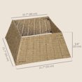 thumbnail image 3 of HOMCOM Rustic Christmas Tree Collar, Plastic Tree Base Cover, 3 of 10