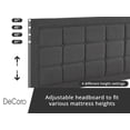 thumbnail image 4 of DeCoro Mornington Upholstered 2.0 Platform Bed w/ Metal Frame, Dark Grey, King, 4 of 11