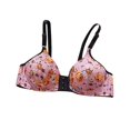 thumbnail image 2 of TIMIFIS Women's Plus Size Minimizer Wireless Unlined Bra with Embroidery Lace, 2 of 3