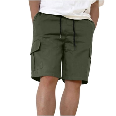 TopLLC Shorts pour Hommes, Shorts Pantalons pour Hommes Shorts Décontractés pour Hommes Couleur Unie Décontractés à Cordon Poches Shorts de Sport Élastiques