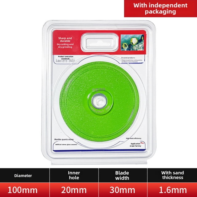 Diamond Grinding & Cutting Disc for Angle Grinder - 100mm Diameter, 30mm Sand Width, Ideal for Tile, Ceramic, Marble - Precision Edging, Durable Material, Efficient Workflow, Compact Design