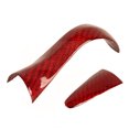 thumbnail image 2 of Shift Knob Cover Trim Red Carbon Fiber Glossy Smooth High Temperature Resistant Replacement For INFINITI Q50 2014‑2017, 2 of 14