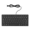 thumbnail image 2 of Spanish French German Keyboard, USB Wired Keyboard, Ultra Thin 78 Keys Compact Keyboard, for PC, Computer, Desktop, 2 of 7