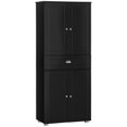 thumbnail image 1 of HOMCOM 72" Kitchen Pantry with Drawer, 4 Doors and 3 Adjustable Shelves, 1 of 10
