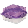 thumbnail image 4 of Sistema To Go Lunch Stack Square Lunch Box, 1.24 L, Colour May Vary, 1 Pack, 4 of 5