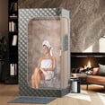 thumbnail image 2 of Costway Portable Steam Sauna for Home Full Body Sauna Box with 3L Steam Generator Grey, 2 of 10