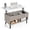 Grey, variant on Costway Lift Top Coffee Table with Hidden Compartment Open Storage Shelves for Reception Black