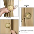thumbnail image 4 of Attaches de Rideaux en Cristal, 2 Pack Attaches de Rideaux Style Étoile Clips Diamant avec Corde Extensible pour Décoration Maison Bureau, 4 of 7