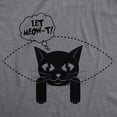 thumbnail image 3 of Womens Let MeowT Maternity T Shirt Funny Cat Lady Pet Lover Pregnancy Tee (Dark Heather Grey) - L, 3 of 4