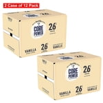 Core Power Protein Drink, Vanilla, 414mL Bottles (2 Cases of 12 Pack)