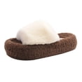 thumbnail image 2 of Cameland Women's Versatile Sweet And Cool Letter Thick Sole Height-Enhancing Multi-Color Fall And Winter Home Slippers, 2 of 9