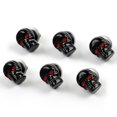 thumbnail image 1 of 6x Universal Motorcycle Black Skull License Number Plate Frame Screw Bolt, 1 of 3