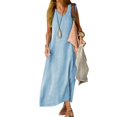 thumbnail image 2 of TJAZFJPA Robes de Bal Robe d'Été pour Femme Jupe Longue Couleur Unie Mode Décontractée Jupe Longue Robes de Grossesse pour Femmes Robes de Soirée, 2 of 7