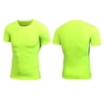 thumbnail image 4 of Gspmoly Chemises pour Hommes, Chemises de Sport d'Entraînement à Séchage Uni à Manches Courtes et Col Rond pour Hommes, Hauts pour Sortir jusqu'à 65 % de Rabais, 4 of 4