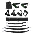thumbnail image 1 of Ensemble de 12 Bandes de Résistance avec Sangles d'Étirement, 4 Bandes de Résistance, Ceinture de Taille Ajustable, /poignet, Poignées d'Ancre de Porte avec Sac de Rangement - 25 Lb, 1 of 8