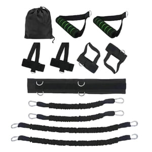 12PCS Resistance Bands Workout Band Exercise Bands with Door Anchor Handle 25lbs
