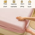 thumbnail image 4 of Pink Fitted Sheet And Bed Cover Set Deep Pocket Design 78.74X59.06 Inches Soft Ultra Fine Plush Material Shrink Fade Resistant Pink, 4 of 6