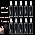 thumbnail image 1 of 3/6/10/20 Pack 100ml Empty spray bottle Plastic Transparent 10 Pack, 1 of 4
