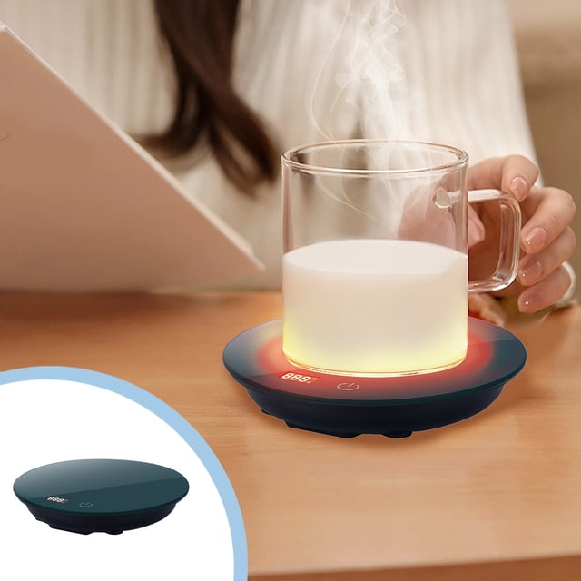 Birdeem Coffee Mug Warmer for Desk,Digital Display Cup Warmer with Three Temperature Settings,Portable Electric Beverage Warmer for Office and Home Use