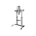 thumbnail image 2 of Eaton Tripp Lite Series Support TV Roulant Robuste, Hauteur Ajustable, Écrans 60 Pouces - 100 Pouces - Chariot - pour Panneau Plat / Tableau Blanc / Cahier / Équipement AV - Aluminium, Acier - Noir, Argent - Taille d'Écran : 60 Pouces-100 Pouces, 2 of 7