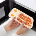 thumbnail image 4 of Discounted Stock! Two-In-One Microwave Oven, White, 10.92*7.8*0.7In, Plastic One Piece Two in One Microwave Oven Relocy, 4 of 8