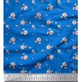 thumbnail image 1 of Soimoi Cotton Poplin Fabric Leaves & Magnolia Floral Fabric Prints by Yard 56 Inch Wide, 1 of 5